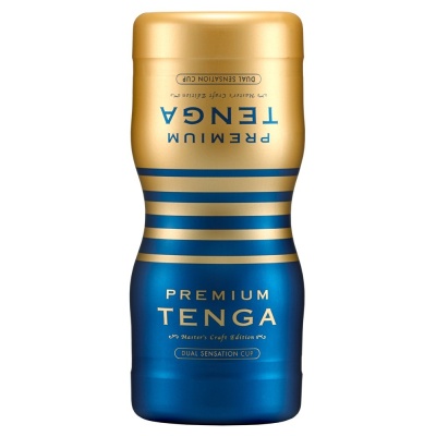 Masturbator Premium Dual Sensation Cup – dwustronna stymulacja Tough i Tender, długość 15,5 cm - 1
