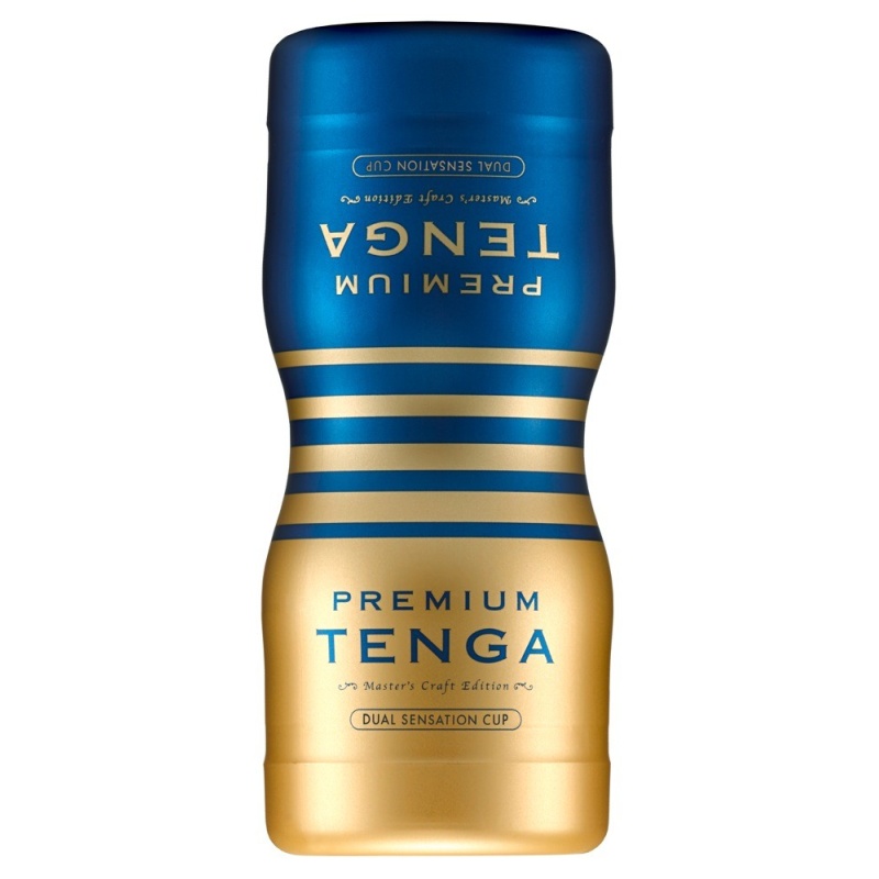Masturbator Premium Dual Sensation Cup – dwustronna stymulacja Tough i Tender, długość 15,5 cm - 2