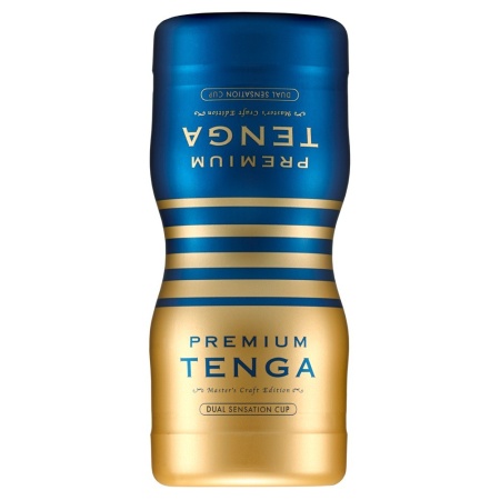 Masturbator Premium Dual Sensation Cup – dwustronna stymulacja Tough i Tender, długość 15,5 cm - 2