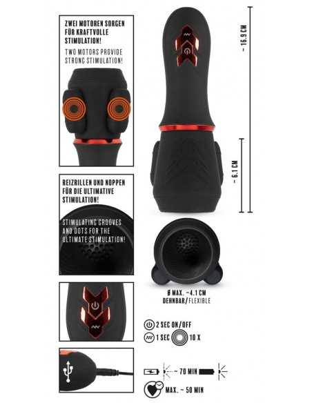 Rebel Glans Masturbator with 2