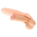 Nakładka na penisa z dildo Realistixxx Double Fucker – pierścień na jądra 4 cm, dildo 18 cm, średnica 3,1–4,5 cm - 2