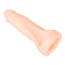 Nakładka na penisa z dildo Realistixxx Double Fucker – pierścień na jądra 4 cm, dildo 18 cm, średnica 3,1–4,5 cm - 6