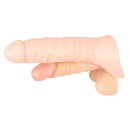 Nakładka na penisa z dildo Realistixxx Double Fucker – pierścień na jądra 4 cm, dildo 18 cm, średnica 3,1–4,5 cm - 10