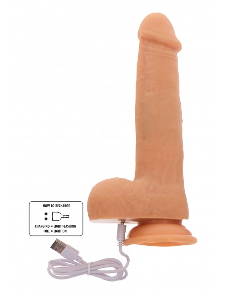 Rotating Beads Vibrating Dildo