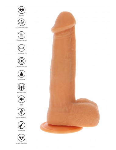 Rotating Beads Vibrating Dildo