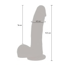 Dildo Magnetic Pulse Thrusting Light Skin Tone – 18 cm z pulsacją i tłoczeniem - 5