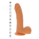 Dildo Magnetic Pulse Thrusting Light Skin Tone – 18 cm z pulsacją i tłoczeniem - 6