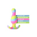 Korek analny Avant Kaleido Lime - stożkowa główka, krzywizna do dodatkowej stymulacji, silikon Puria™, 8,9 cm - 4