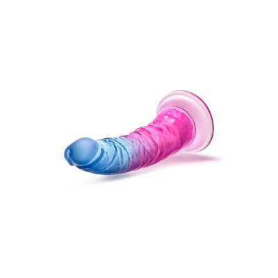 Dildo Beautiful Sky Sunset - anatomiczny kształt z przyssawką i podstawą strap-on, 19 cm - 1 2