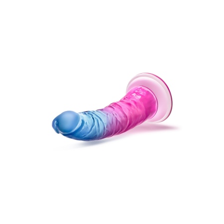 Dildo Beautiful Sky Sunset - anatomiczny kształt z przyssawką i podstawą strap-on, 19 cm - 2