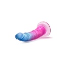 Dildo Beautiful Sky Sunset - anatomiczny kształt z przyssawką i podstawą strap-on, 19 cm - 2