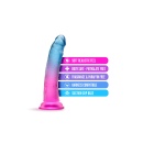 Dildo Beautiful Sky Sunset - anatomiczny kształt z przyssawką i podstawą strap-on, 19 cm - 4