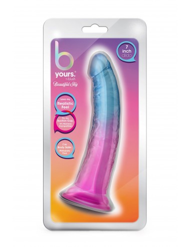 B YOURS BEAUTIFUL SKY 7 INCH DILDO SUNSET