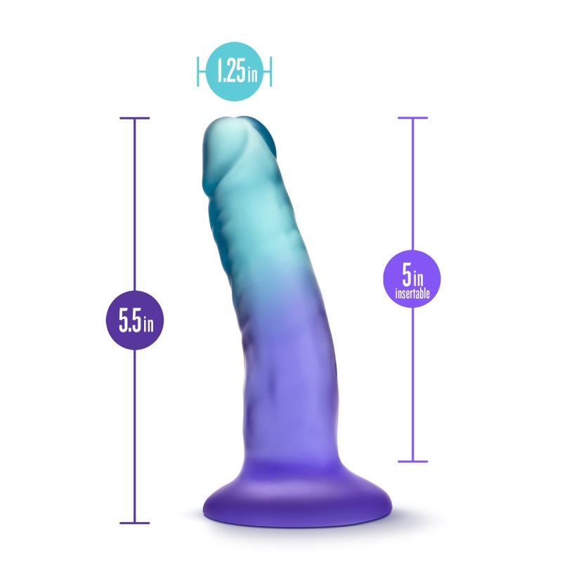 Dildo B Yours Morning Dew - Realistyczny Kształt, Przyssawka i Baza Strap-On, 13,9 cm × Ø 3,1 cm - 3