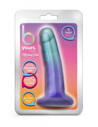 B YOURS MORNING DEW 5 INCH DILDO SAPPHIRE