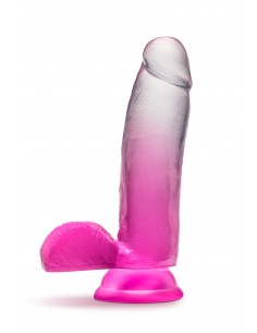 B YOURS SUGAR MAGNOLIA 7 INCH DILDO FUCHSIA