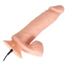 Wibrator Nature Skin Bendable RC — wyginany, realistyczny kształt z żołędzią i jądrami, z przyssawką i pilotem RC, 20,8 cm - 12