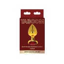 Korek analny Diamond Jewel L z aluminium i czerwonym kryształem, 9,5 cm - 2