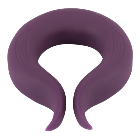 Wibrator pierścieniowy Couples Choice Two Motors Coup z 2 silnikami i elastycznymi ramionami, długość 8,7 cm - 5