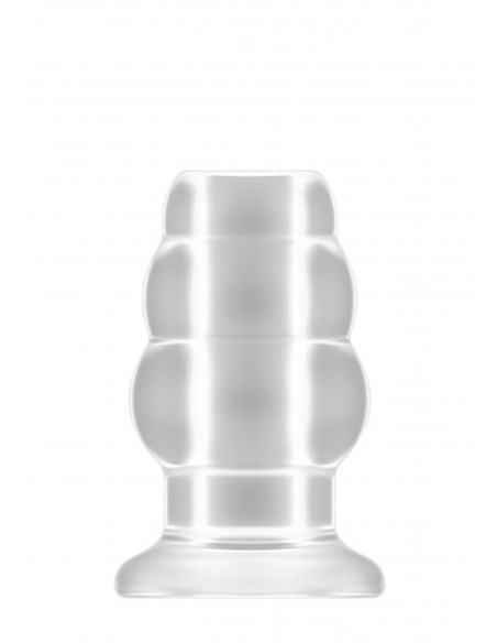 No.49 - Small Hollow Tunnel Butt Plug - 3 Inch - Translucent