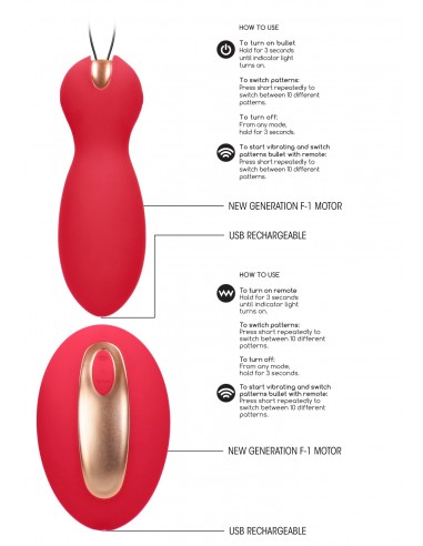 Dual Vibrating Toy - Purity - Red