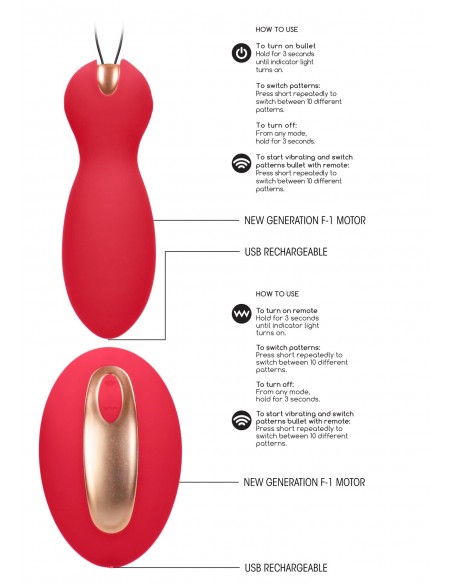 Dual Vibrating Toy - Purity - Red