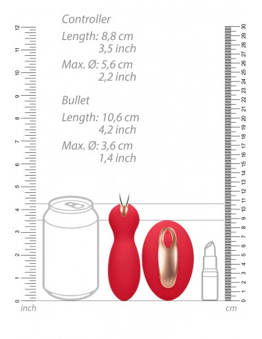 Dual Vibrating Toy - Purity - Red