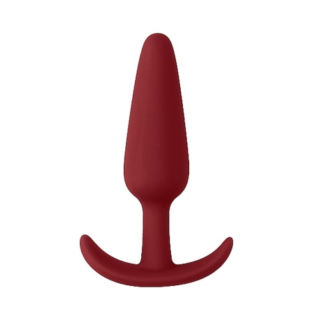 Slim Butt Plug Red - stożkowy korek analny z medycznego silikonu, średnica 2,2 cm, długość wprowadzania 7,5 cm - 2