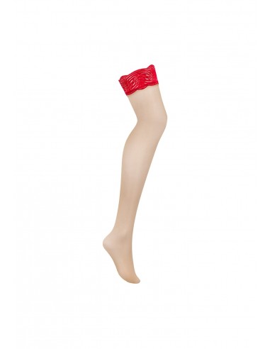 Bielizna-Mellania pończochy czerwone  S/M