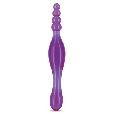 Podwójne Dildo Analne Galaxy Violet 20 cm (1,8-2,2 cm) TPR - 1