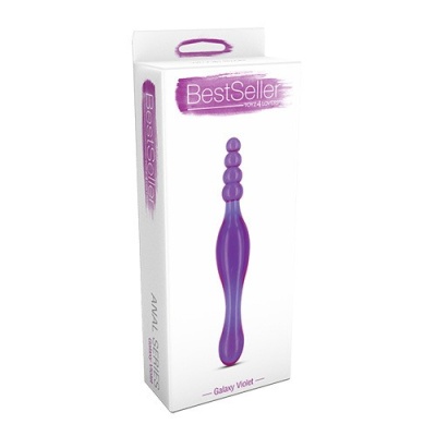 Podwójne Dildo Analne Galaxy Violet 20 cm (1,8-2,2 cm) TPR - 1 2