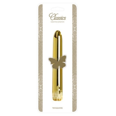 Wibrator Classic Vibe Gold Medium 18 cm, złoty - 1