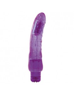Wibrator-VIBRATOR JAMMY JELLY BRIGHT GLITTER PURPLE 2