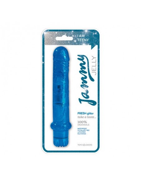 Wibrator-VIBRATOR JAMMY JELLY FRESH GLITTER BLUE