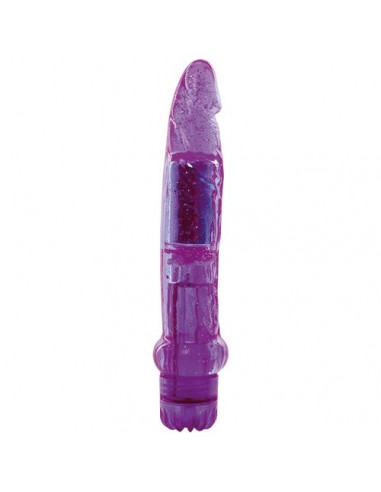 Wibrator-VIBRATOR JAMMY JELLY DAZZLY GLITTER PURPLE