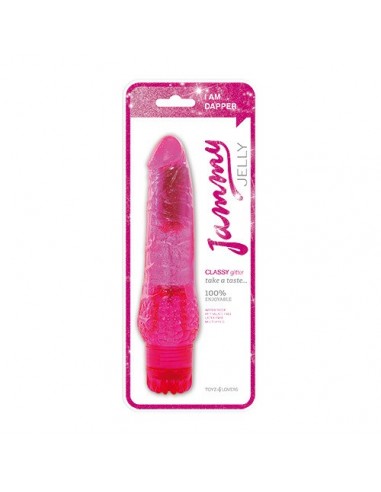 Wibrator-VIBRATOR JAMMY JELLY CLASSY GLITTER PINK