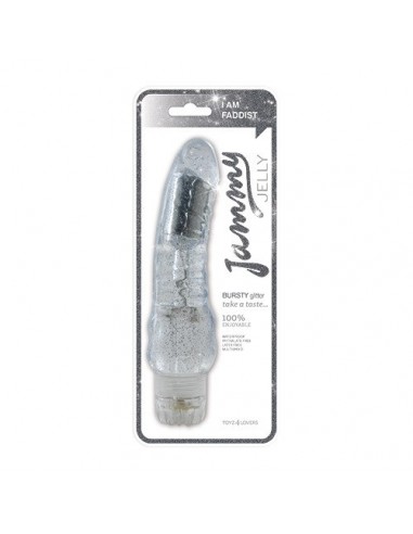 Wibrator-VIBRATOR JAMMY JELLY BURSTY GLITTER CLEAR