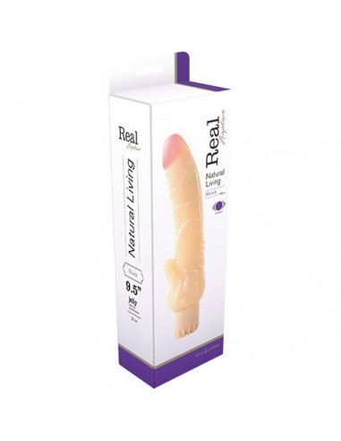 Wibrator-REALISTIC VIBRATOR REAL RAPTURE SHOCK JELLY FLESH 9.5""""""""