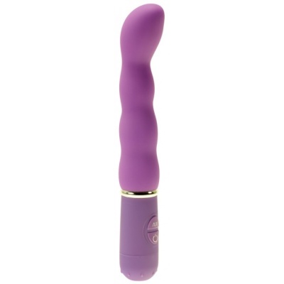 Wibrator Bliss G Spot Purple - wygięta głowica, prążkowana struktura, 2x AAA wymiary producenta niepodane - 1 2