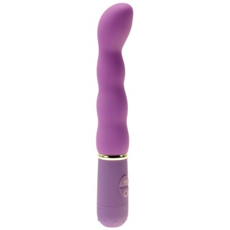 Wibrator Bliss G Spot Purple - wygięta głowica, prążkowana struktura, 2x AAA wymiary producenta niepodane - 2