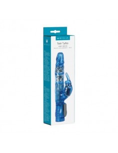 Me You Us Twin Turbo Rabbit Vibrator Blue