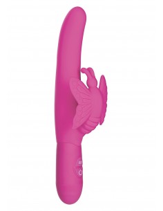 Wibrator-10 FUNCT FLUTTERING BUTTERFLY PINK