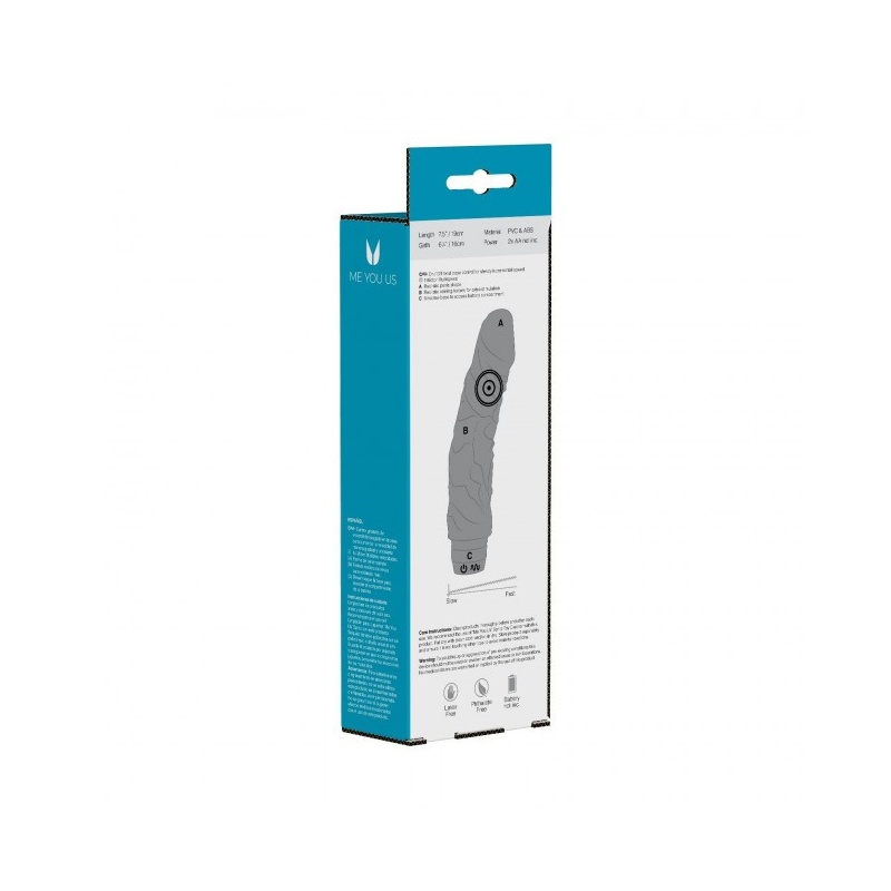 Wibrator Curved Veined Rambo Vibe Black - zakrzywiony, żyłkowany korpus, 19 cm długości, 16 cm obwodu - 3