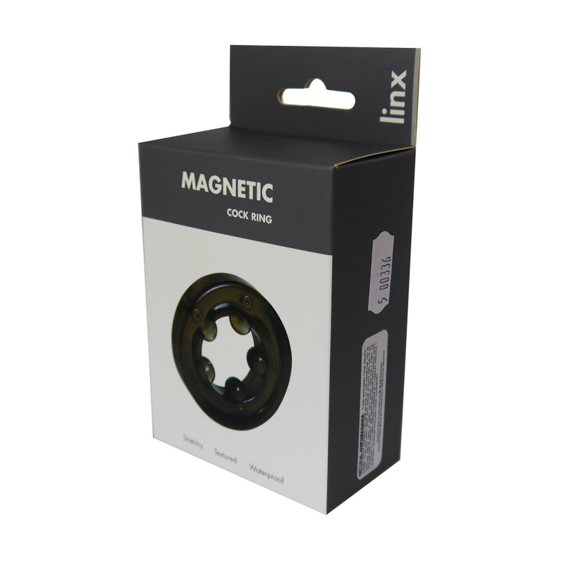 Pierścień erotyczny Magnetic Cock Ring - elastyczny, 6 magnesów, ucisk obwodowy - 1