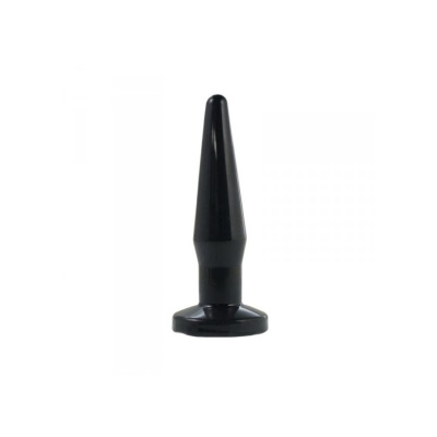 Korek analny Toyz4Lovers Rookie 10 cm (2,2 cm średnicy) – czarny, TPE - 1
