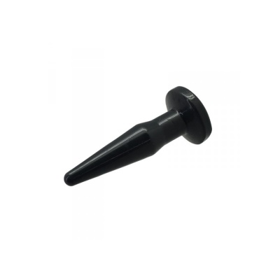 Korek analny Toyz4Lovers Rookie 10 cm (2,2 cm średnicy) – czarny, TPE - 1 2
