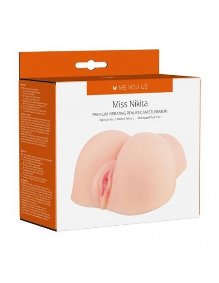 Masturbator- Me You Us Miss Nikita Premium Vibrating Realistic Masturbator Flesh