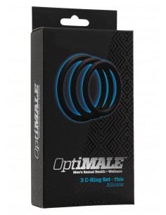 Pierścień-OPTIMALE 3 C-RING SET THIN BLACK 2