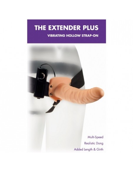 Proteza-The Extender Plus Vibrating Hollow Strap On Kinx