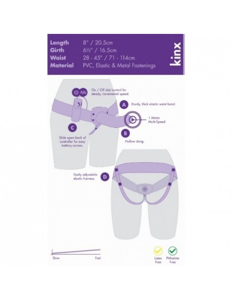 Proteza-The Extender Plus Vibrating Hollow Strap On Kinx